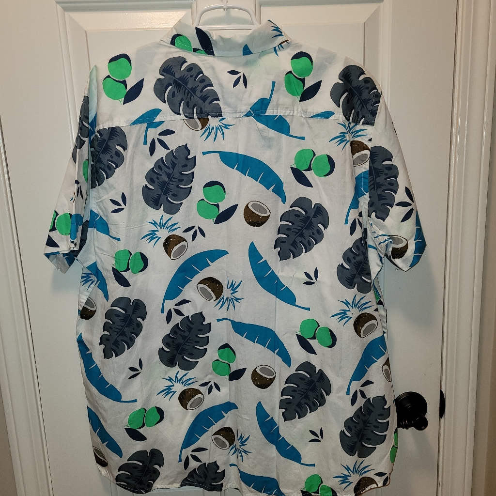 Nwt Urban Pipeline Hawaiian Coconut Shirt Xxl — image 2 of 4
